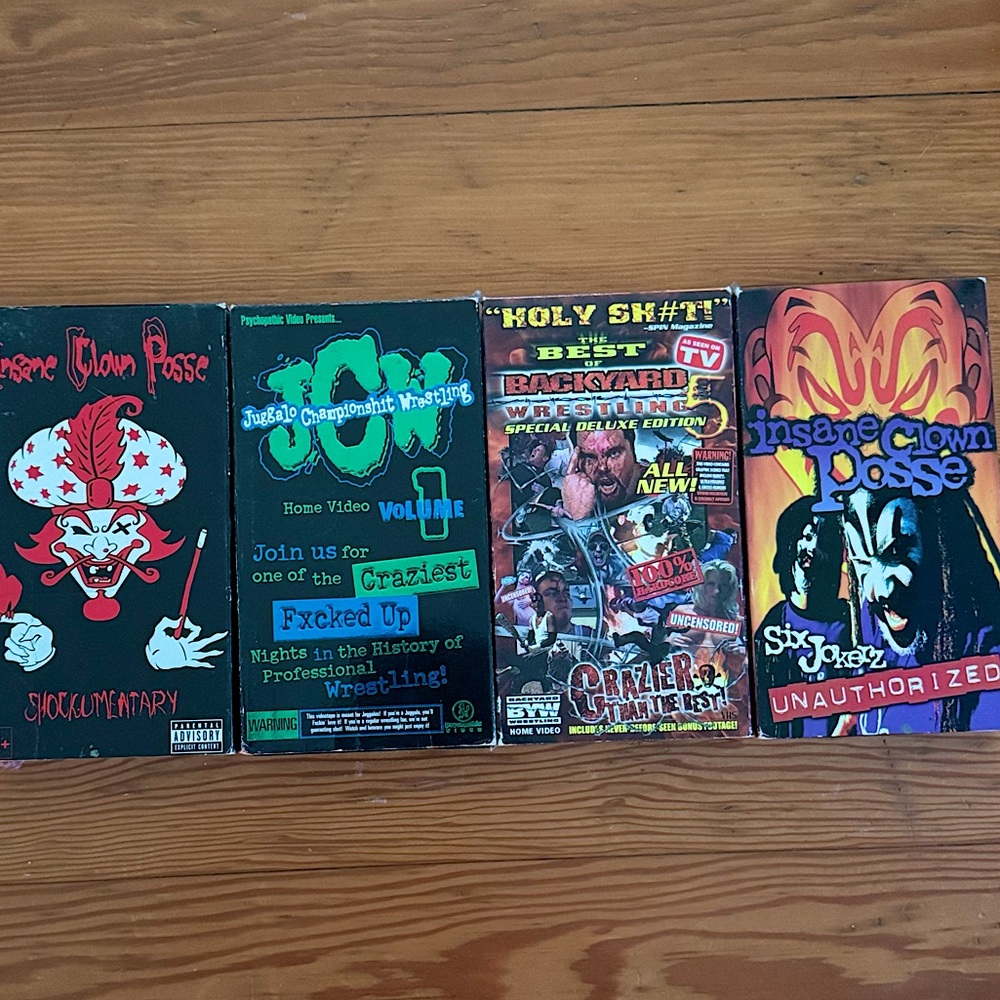 ICP 🤡 VHS vintage rare back yard home video Wrestling! Insane Clown Posse
